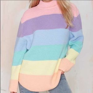 Blogger Fav! Pastel rainbow UNIF sweater